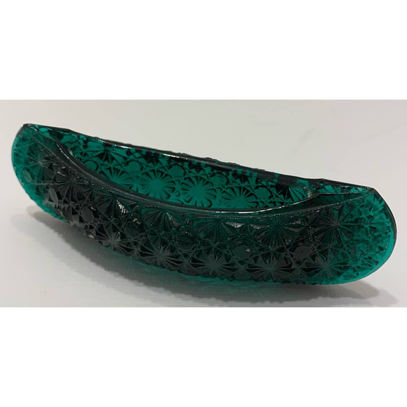 Vintage Enesco Imports Inc Hong Kong Glass Canoe - Picture 2 of 6